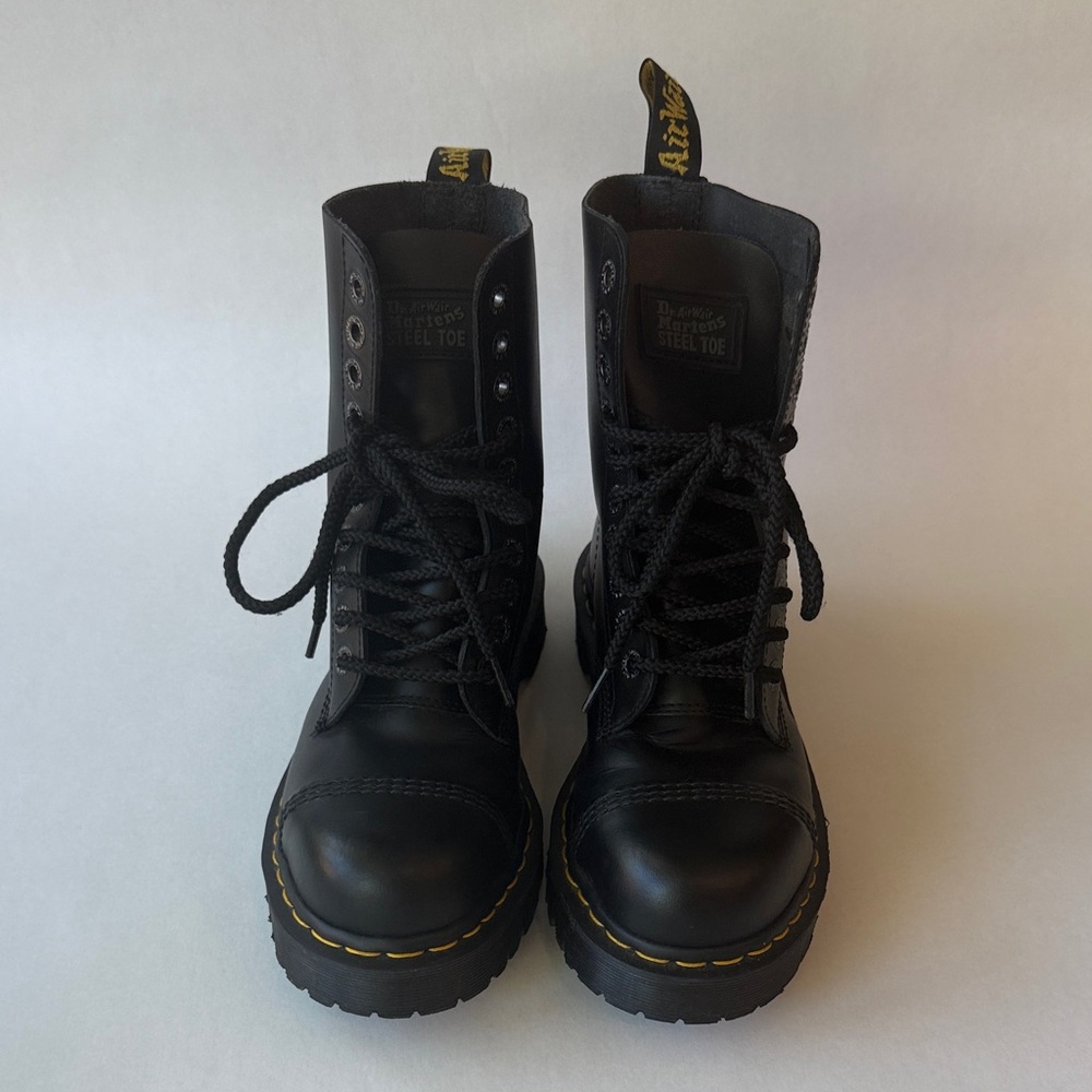 Dr. Martens Black Leather Women's Boots
